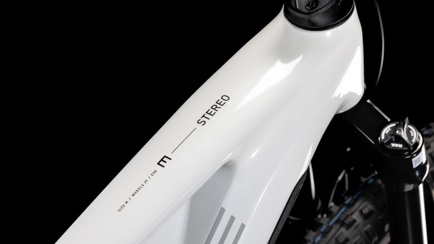 Cube Stereo Hybrid ONE44 EXC 800 metallicwhite n´black