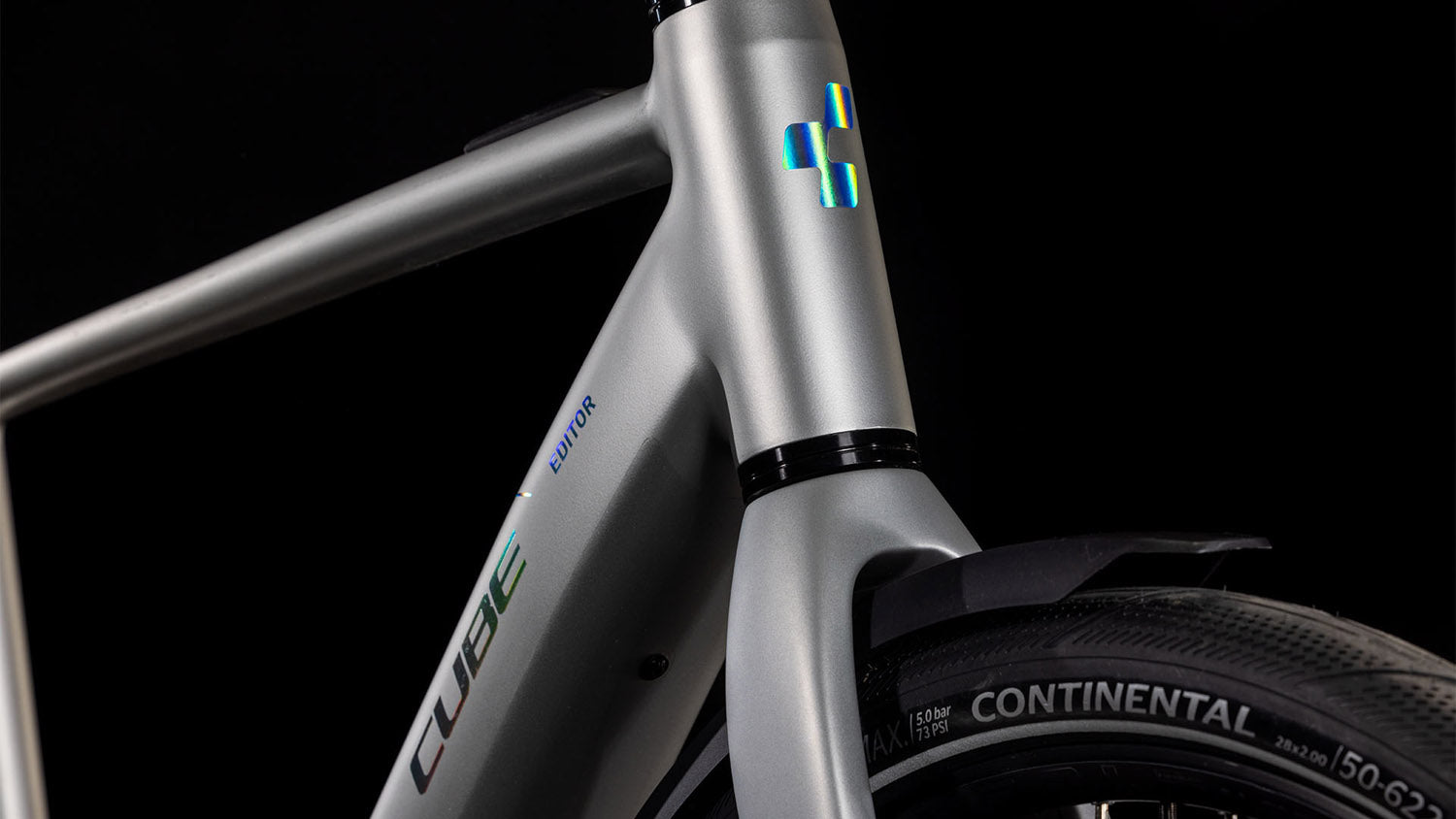 Cube Editor Hybrid SLX FE 400X Urban E-Bike 58 cm mit Bosch SX Motor 400Wh Akku und Shimano 8-Gang Nabenschaltung sleekgrey n spectral