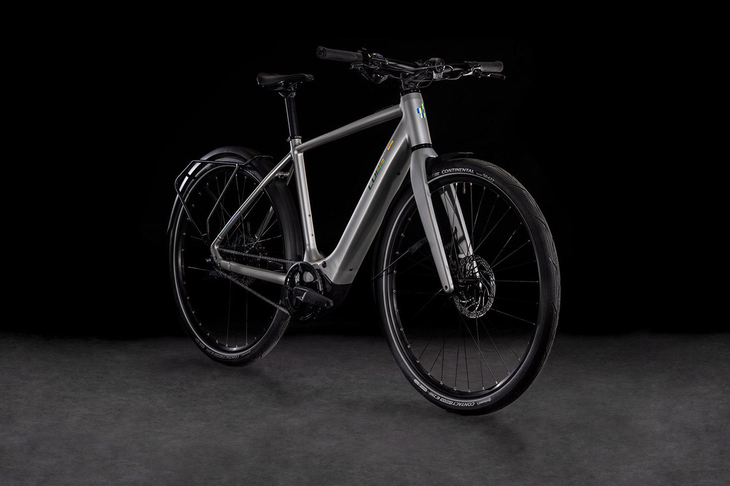 Cube Editor Hybrid SLX FE 400X Urban E-Bike 58 cm mit Bosch SX Motor 400Wh Akku und Shimano 8-Gang Nabenschaltung sleekgrey n spectral