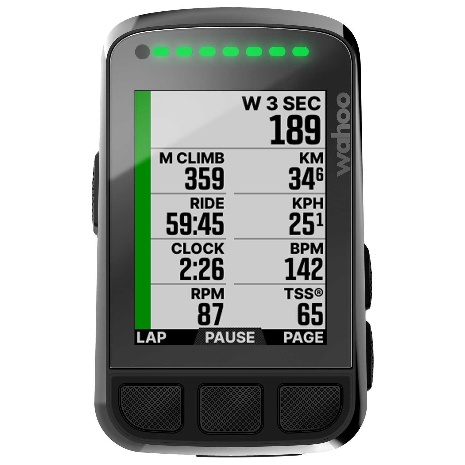 Wahoo ELEMNT BOLT 2.0 GPS Fahrradcomputer – schwarz